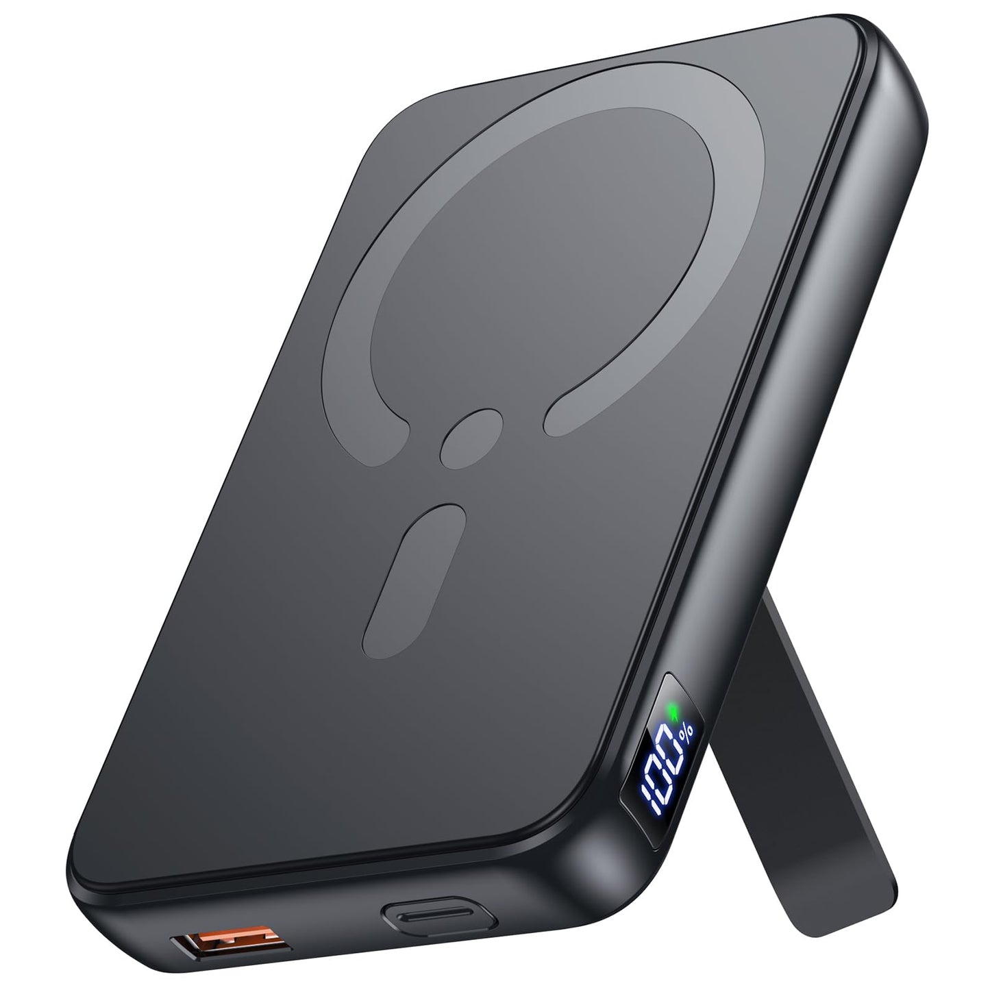 MagSafe Powerbank, 12000mAh, 22.5W, kabellos & USB-C/A, mit LED-Anzeige, für iPhone