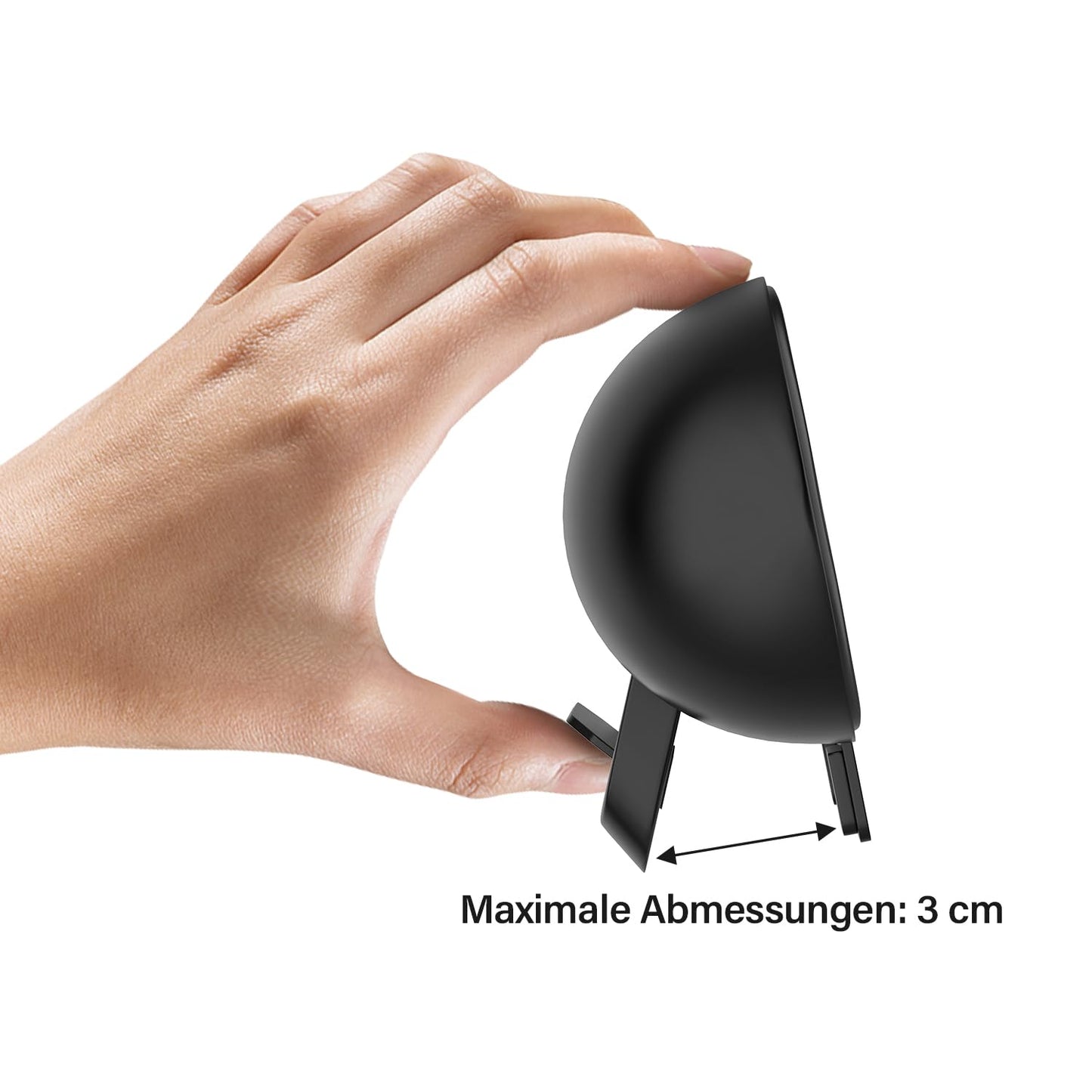 ZETIY USB PC Lautsprecher, tragbare Mini-Soundbar mit Clip-On-Design, Schwarz