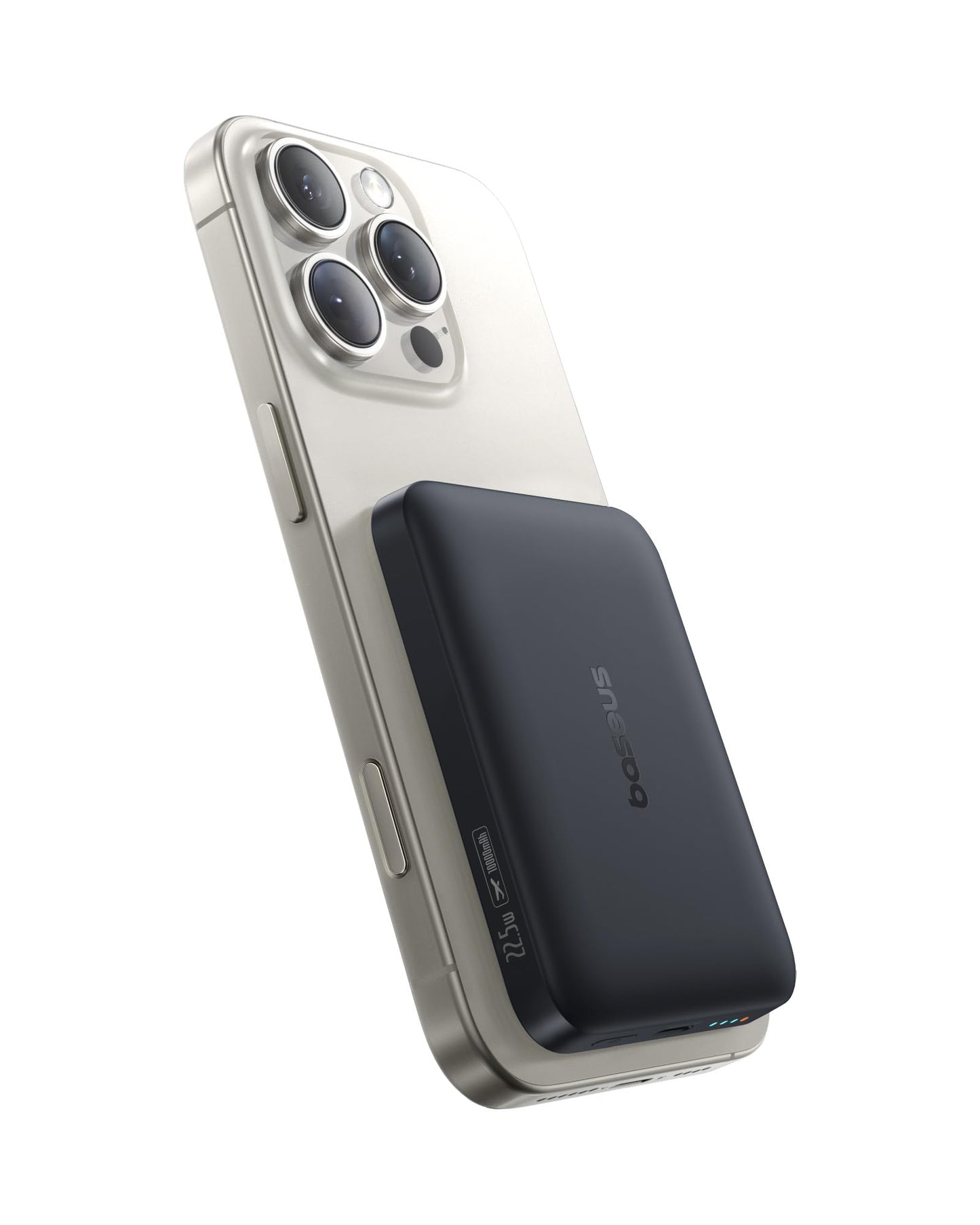 Baseus Enerfill MagSafe Powerbank, 10000mAh, 22.5W Schnellladung, USB-C, Mini, Schwarz