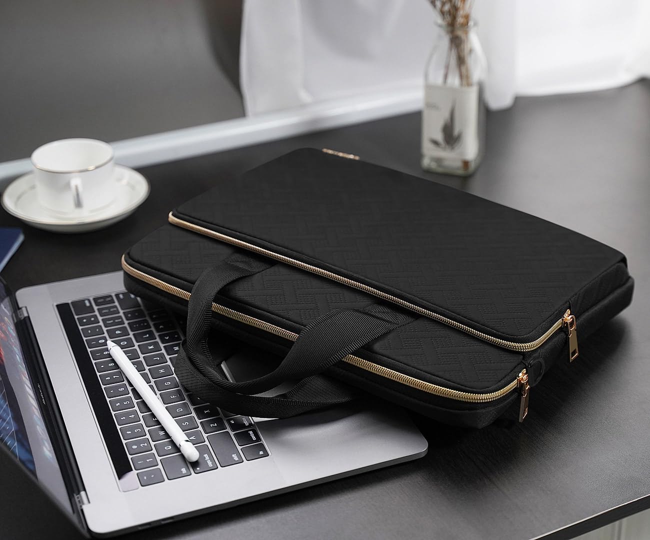 KIZUNA Laptop-Hülle, 14 Zoll, Schwarz