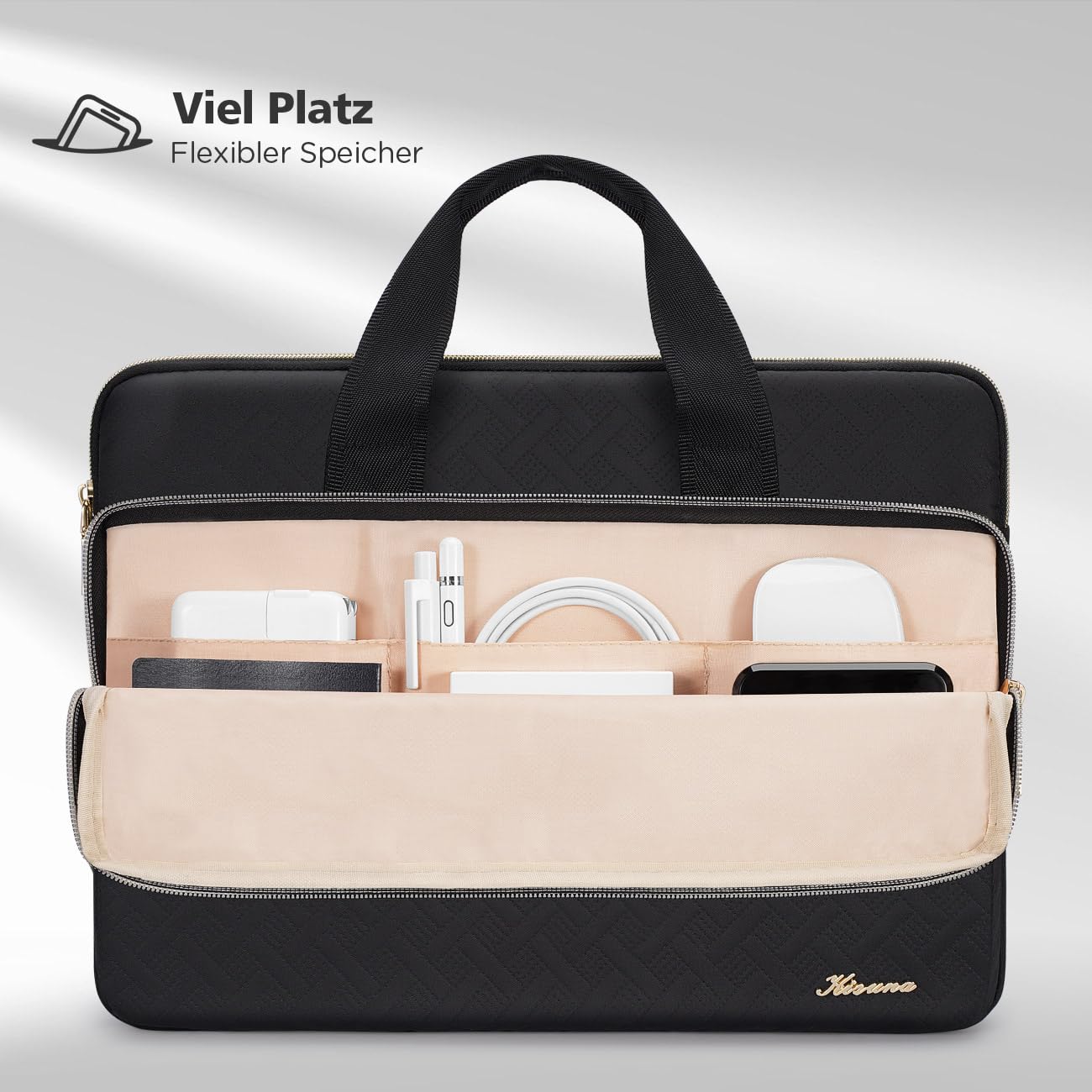 KIZUNA Laptop-Hülle, 14 Zoll, Schwarz