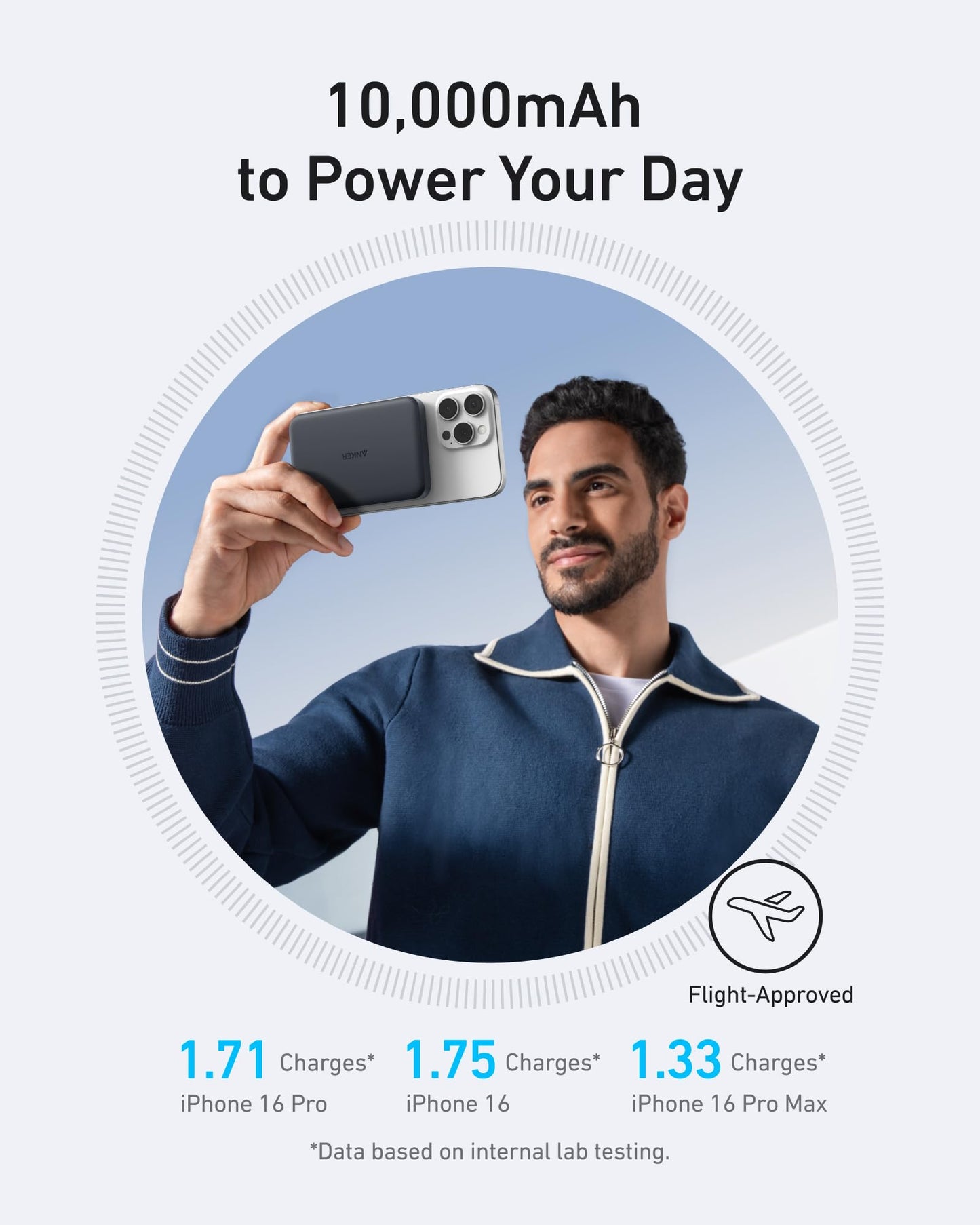 Anker MagGo Qi2 Powerbank, 10000mAh, 15W MagSafe-kompatibel, Ultra-schlank, für iPhone