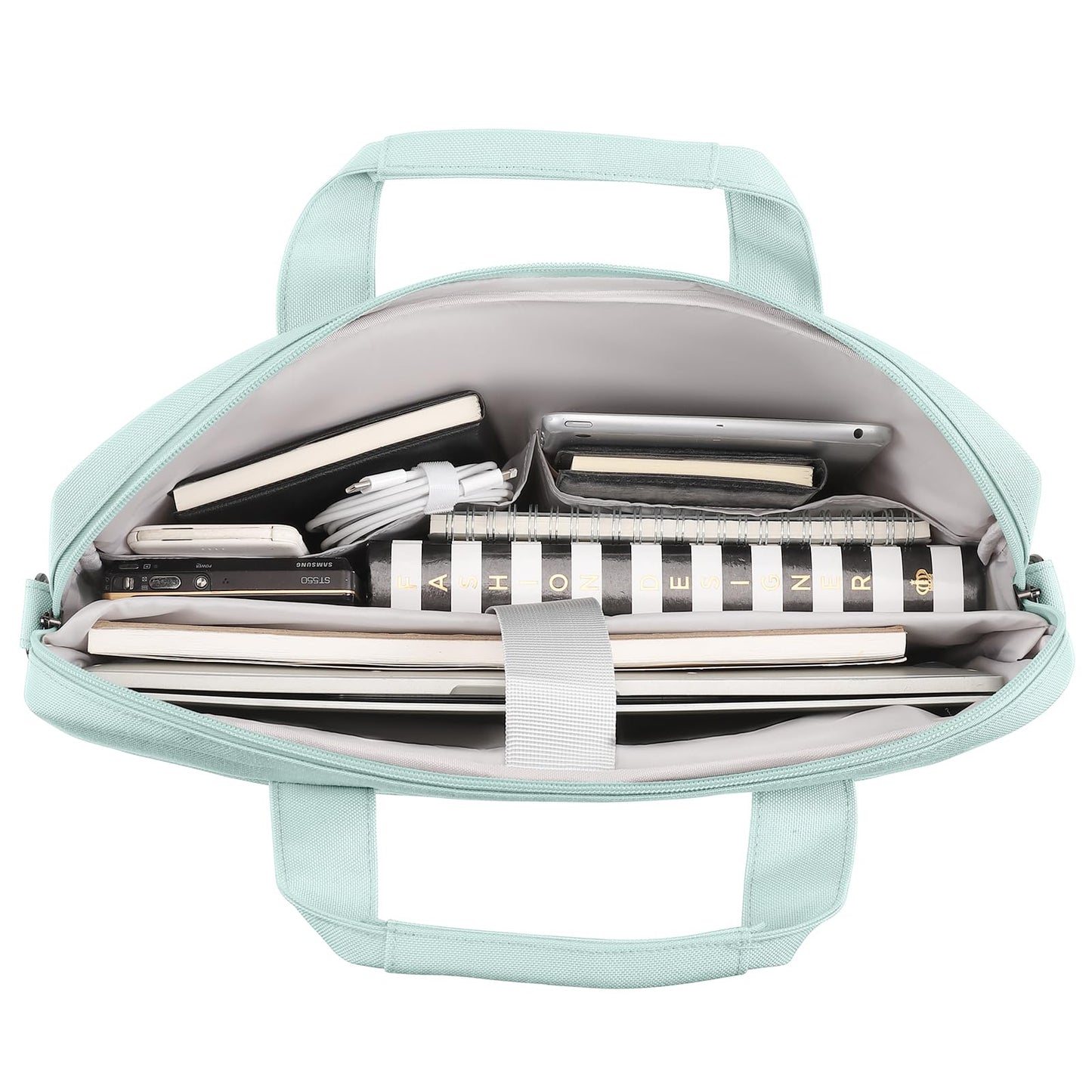 DOMISO Laptoptasche 15,6 Zoll, minzgrün