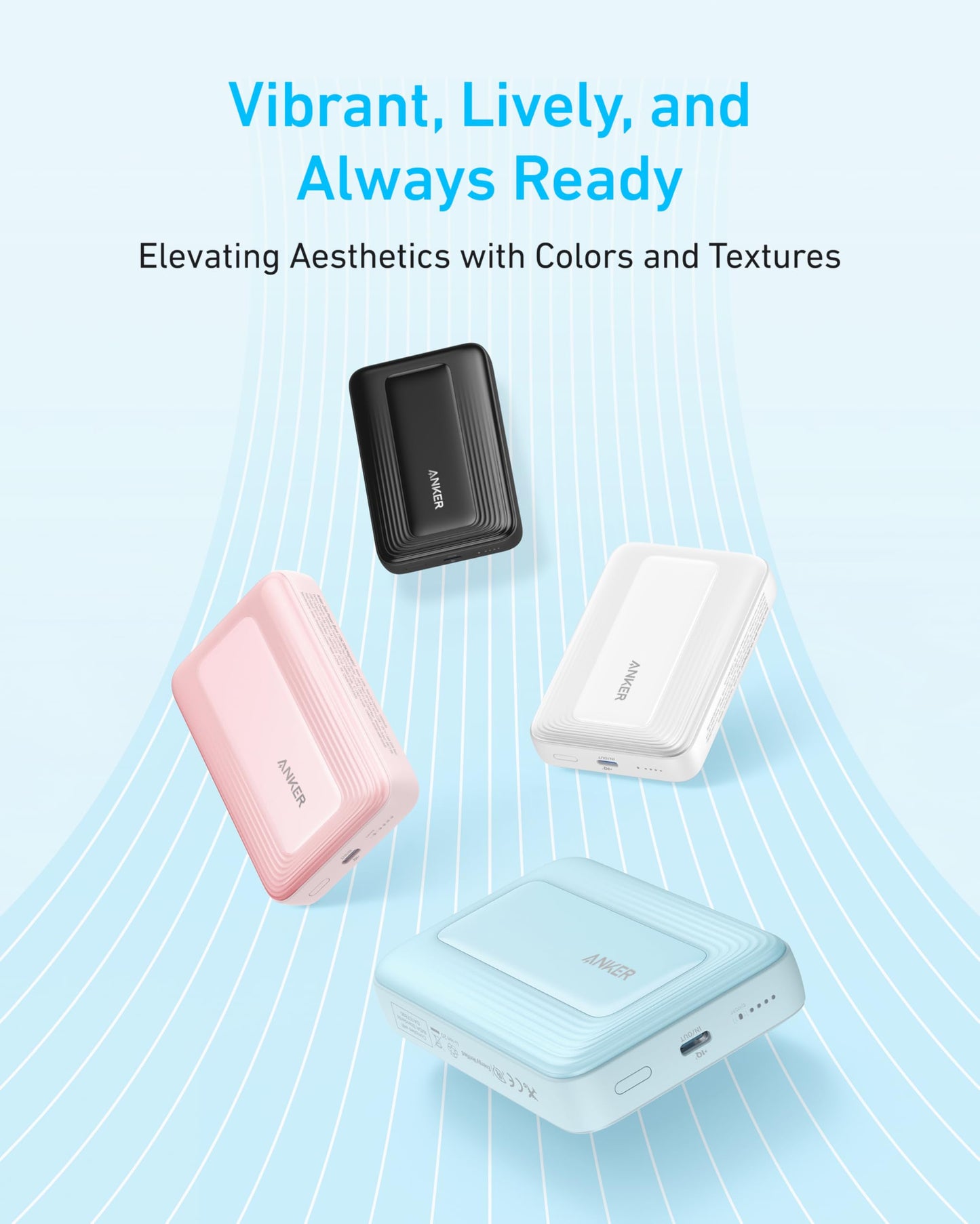 Anker Zolo Magnetische Powerbank, 10000mAh, 30W Schnellladen, kabellos, für iPhone & AirPods