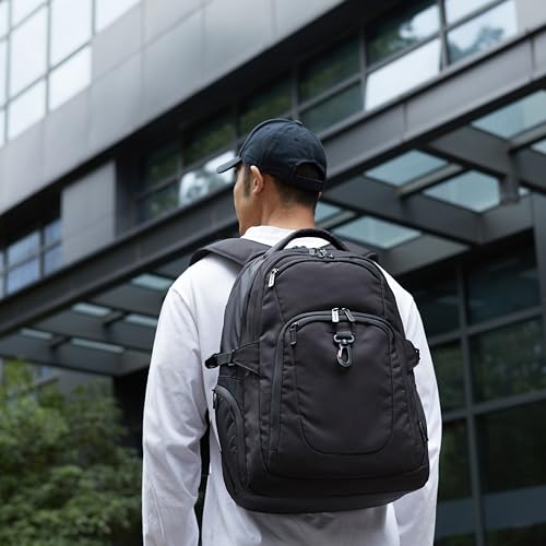 Basics Laptop-Rucksack für 17 Zoll, Schwarz