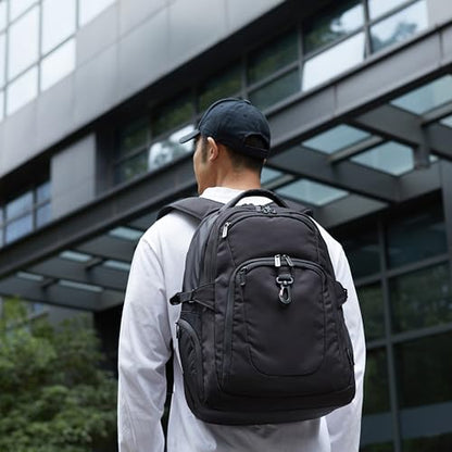 Basics Laptop-Rucksack für 17 Zoll, Schwarz