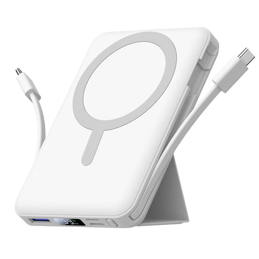 Azmuth MagSafe Power Bank, 10000mAh, magnetisch, kabelloses Laden, für iPhone