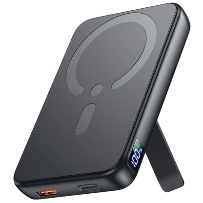MagSafe Powerbank, 12000mAh, 22.5W, kabellos & USB-C/A, mit LED-Anzeige, für iPhone