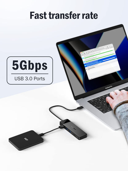 Lemorele 11-in-1 USB-C Dockingstation, Triple-Display, Dual 4K HDMI, 100W PD