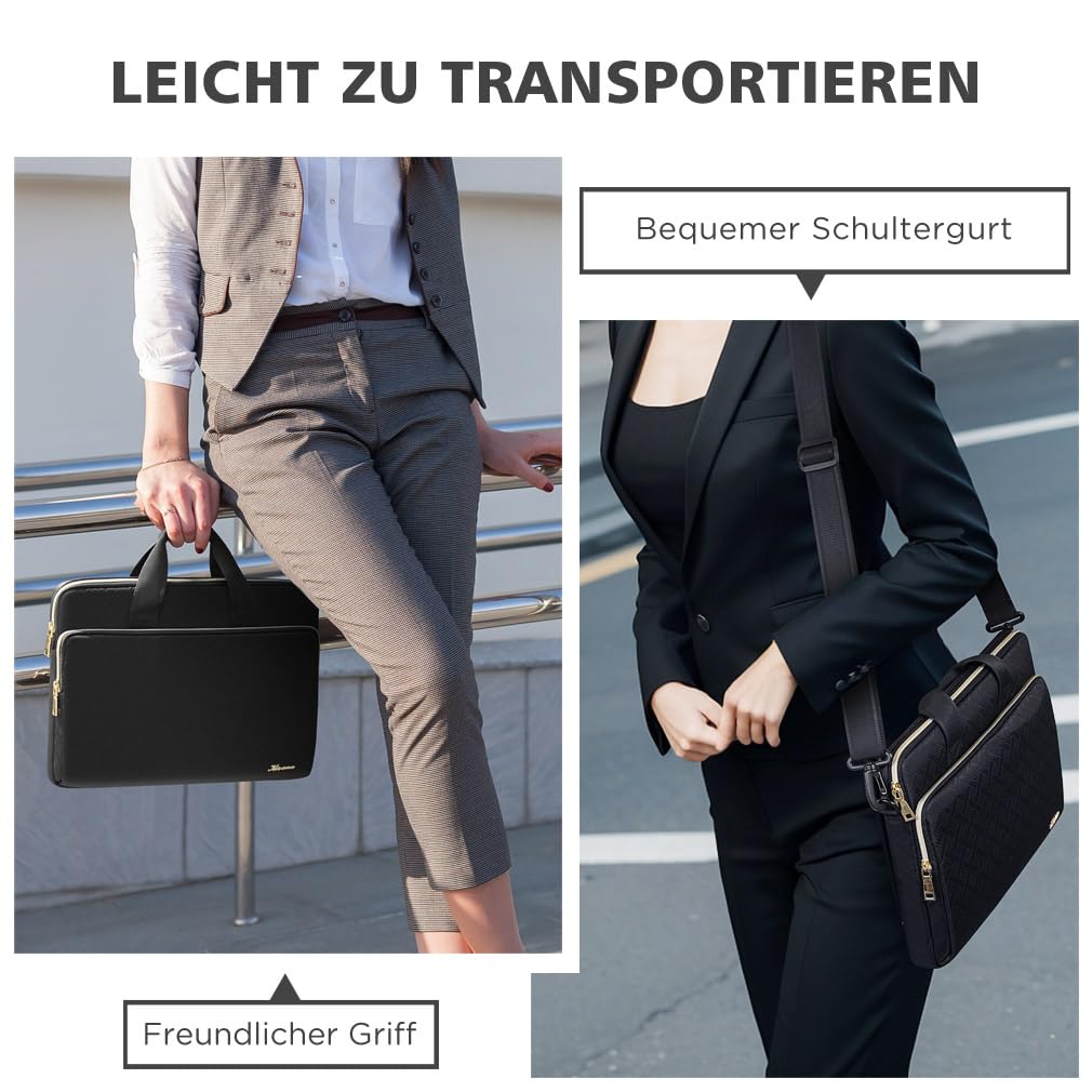 KIZUNA Laptop-Hülle, 14 Zoll, Schwarz