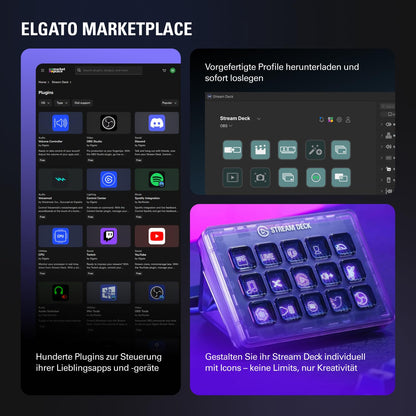 Elgato Stream Deck MK.2 Studio-Controller mit 15 Makrotasten für Mac & PC