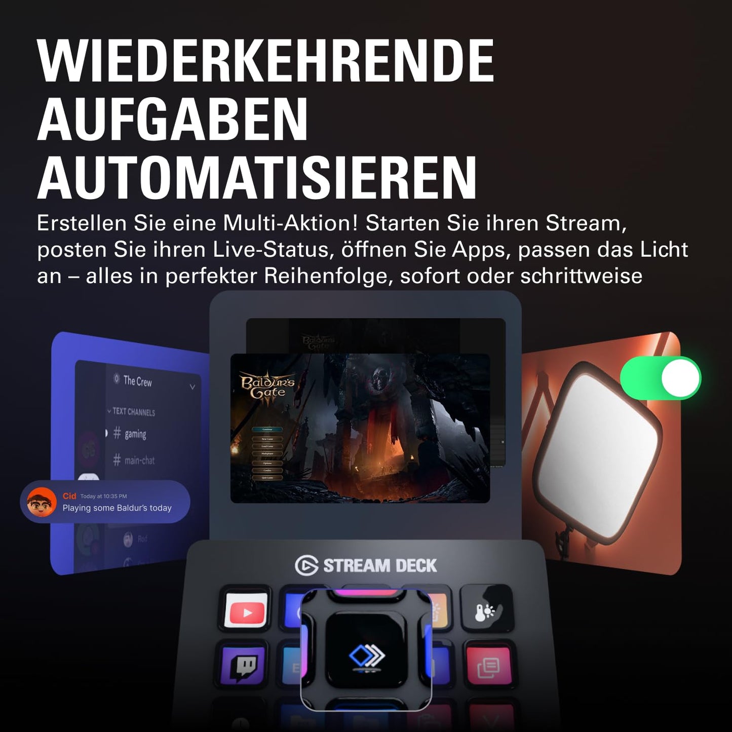 Elgato Stream Deck MK.2 Studio-Controller mit 15 Makrotasten für Mac & PC