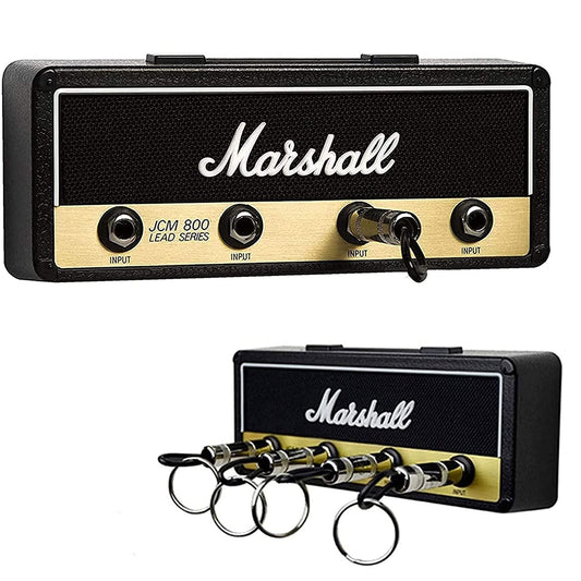 Marshall Schlüsselhalter mit 4 Gitarrensteckern, Wandmontage