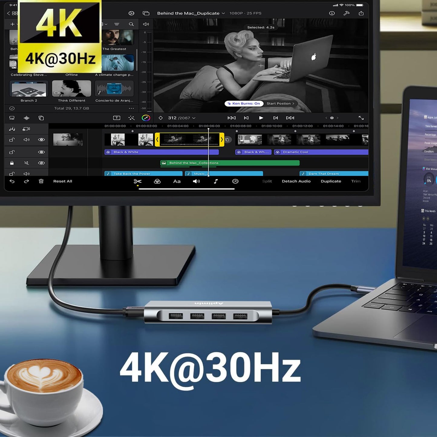Aplimln 11-in-1 USB-C-Hub Dockingstation
