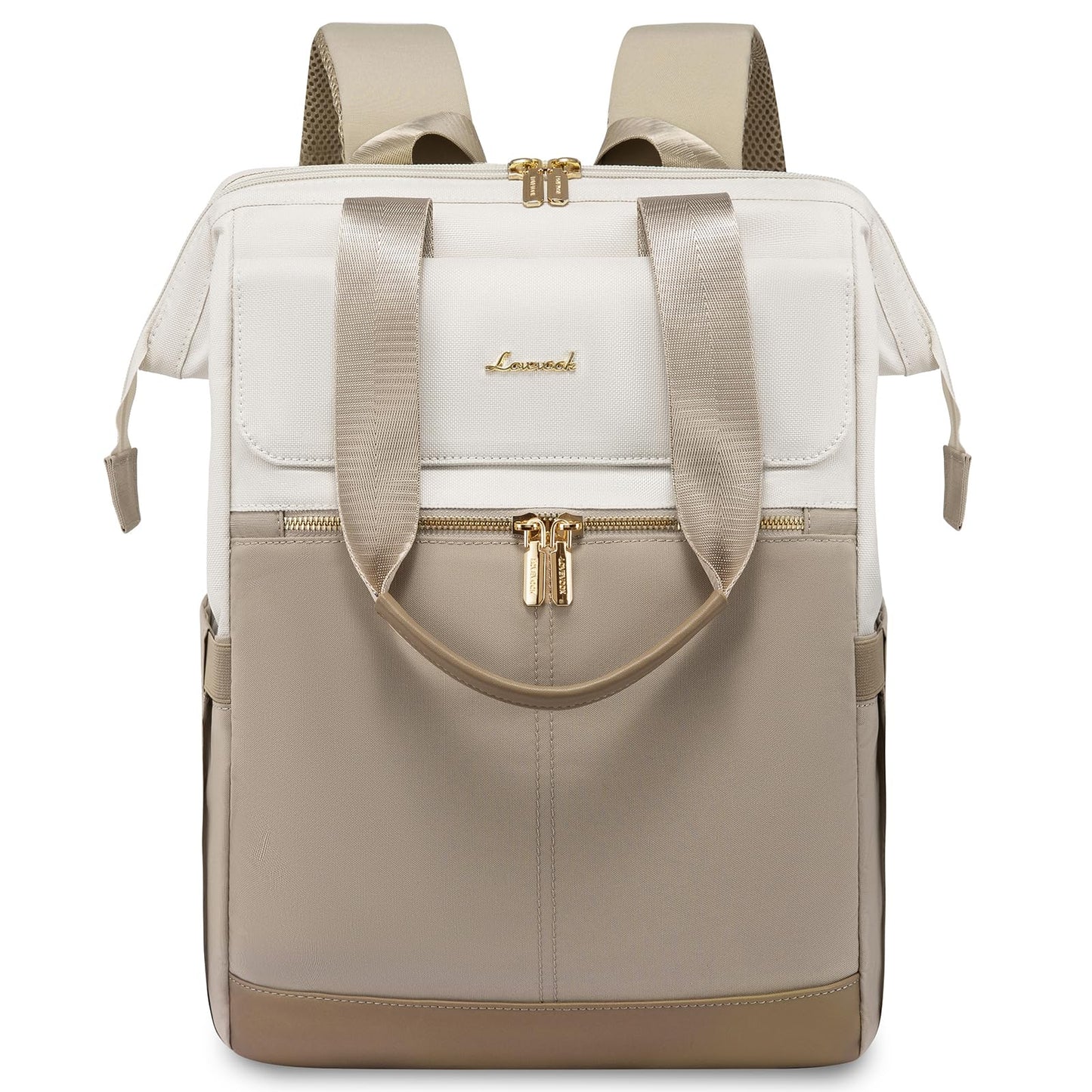 LOVEVOOK Damen Laptop Rucksack 15,6 Zoll, 2in1 Wasserdicht, elegant, für Uni & Büro